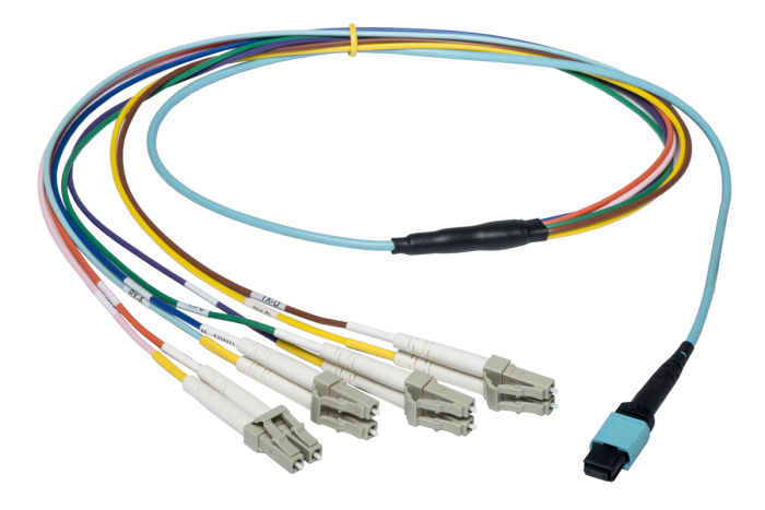Dell MPO(F) to 4xLC(D) Fibre Cable 1M 0TDNF