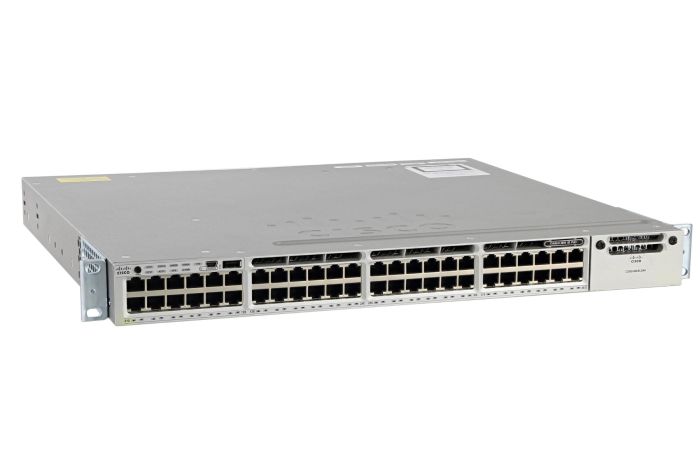 Cisco Catalyst WS-C3850-48P-E Switch IP Services License, Port-Side Intake Airflow