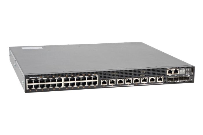 Dell Networking N3132PX-ON PoE Switch 24 x 1Gb, 8 x 5Gb RJ45 PoE, 4 x SFP+ Ports
