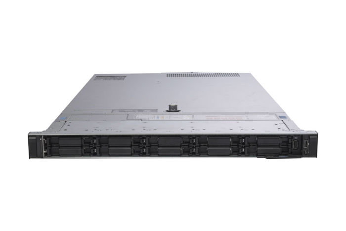 Front view of Dell PowerEdge R6415 with 0 x Hard Drives Installed