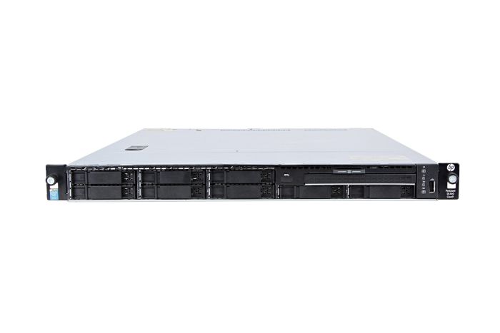 Front view of HP Proliant DL160 Gen9 with No Hard Drives Installed