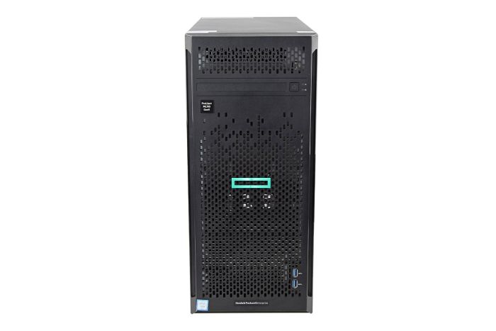 Front view of HP Proliant ML110 Gen9 with 2 x 3TB SAS 7.2k 3.5" HDDs