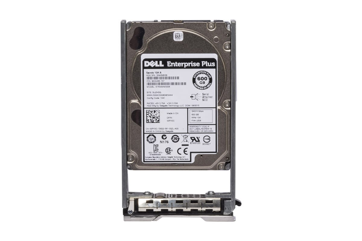 Dell EqualLogic 600GB 10K 2.5" SAS drive MBF2600RC PS6100X PS6210X MHWN8 w/tray 