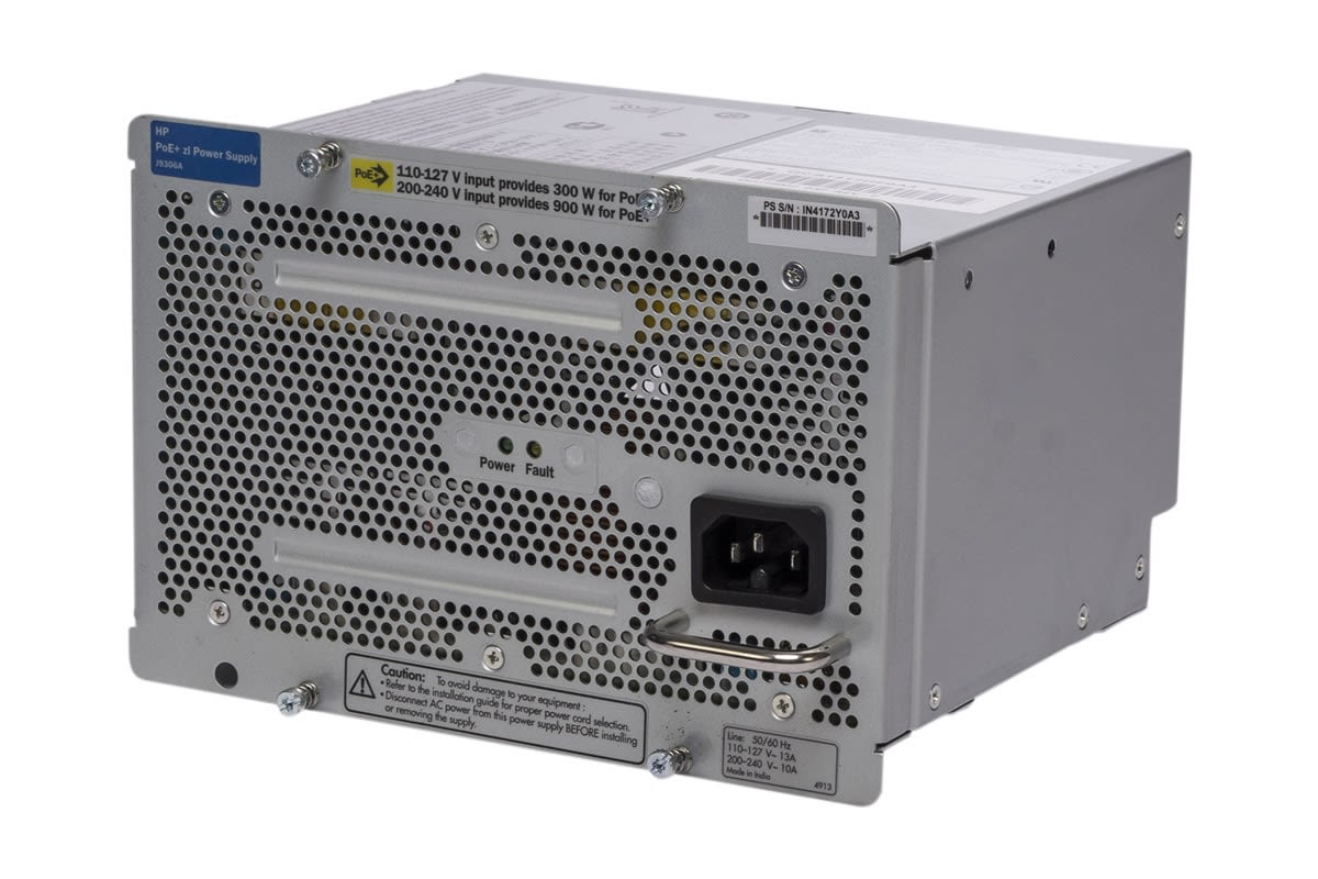 HP PROCURVE J9306A 1500W POE ZL AC POWER SUPPLY 0957-2460 W/ POWER CORD