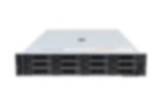 Front view of a Dell PowerEdge R750 with 16 x 960GB SAS SSD 2.5" 12Gbps Hard Drives Installed