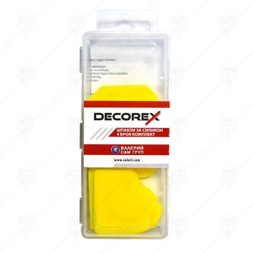 Комплект шпакли Decorex, за силикон, 4 броя