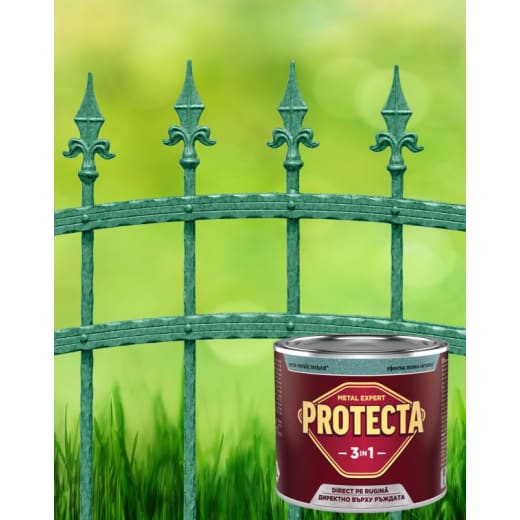 Боя Protecta 3 в 1, защита на черни метали, зелен металик, 500мл