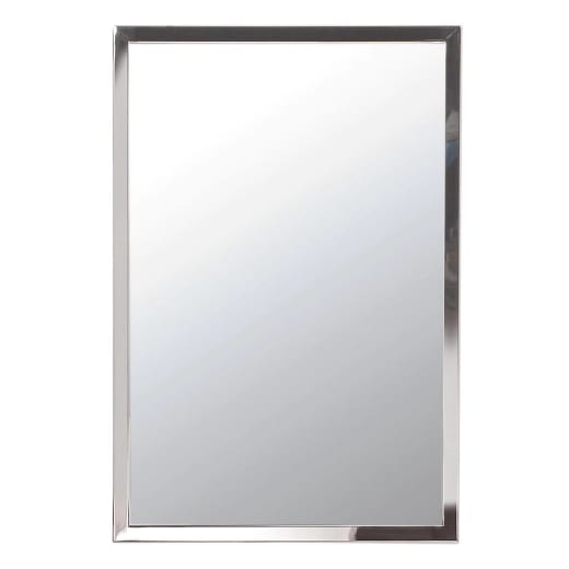 Огледало за баня Kapitan 80x90см, с рамка от неръждаема стомана 18/10 304