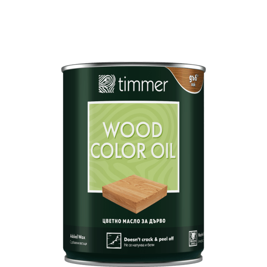 Масло Timmer, за дърво, цвят орех, 750мл, 12 – 17 m²/L, UV резистентно