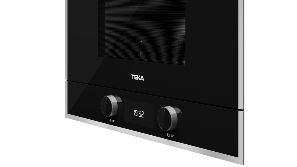 Микровълнова фурна TEKA Maestro, ML 8220 BIS черна, за вграждане, 9 автоматични програми, свалящ се грил, керамична вътрешна основа