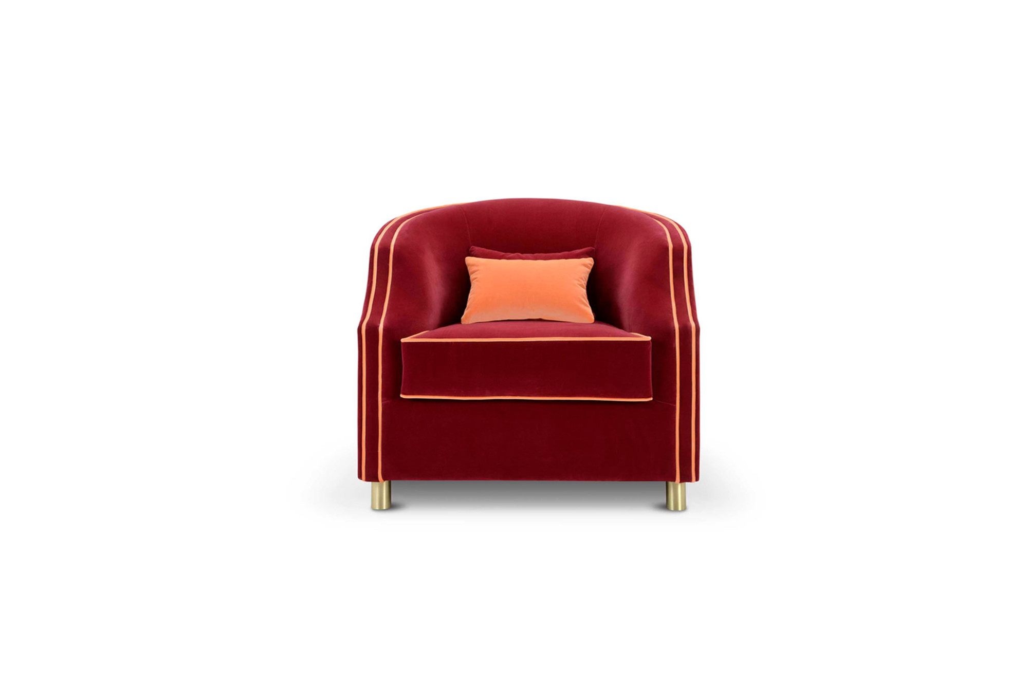 Small red armchair cheap