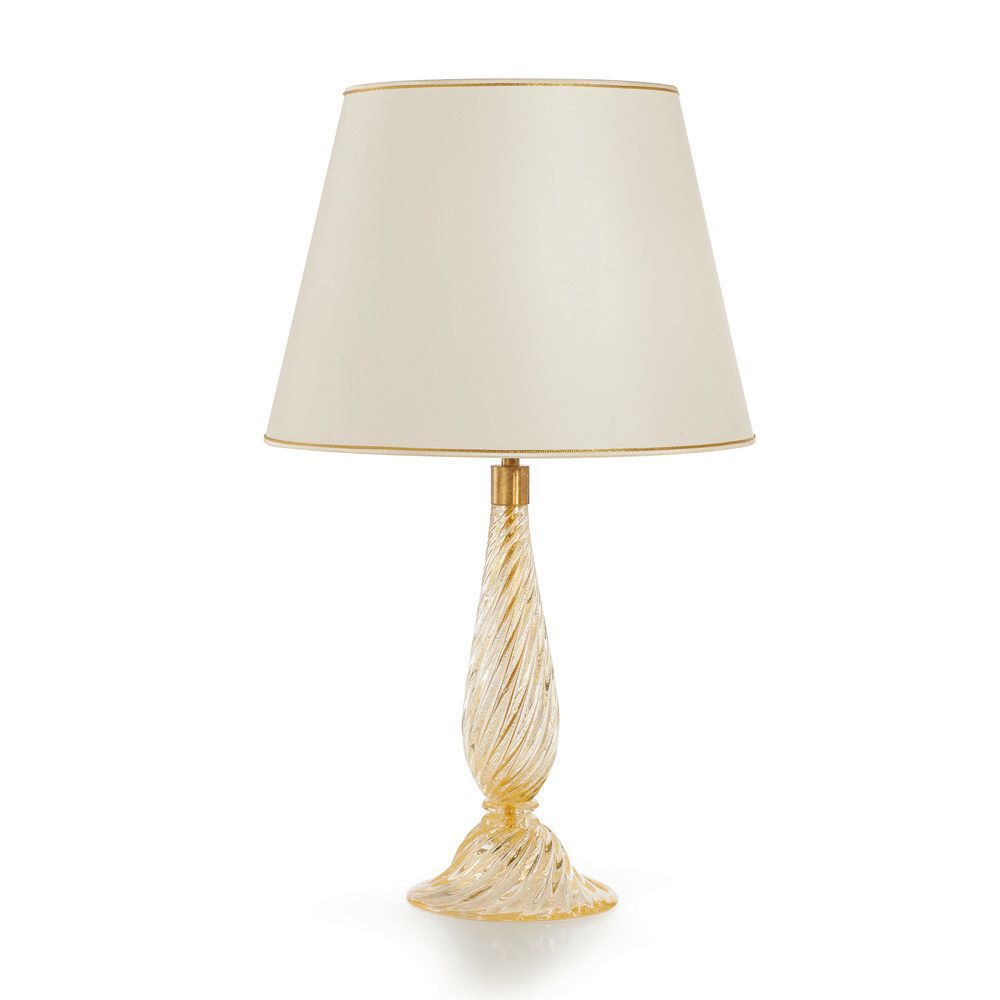 Gold Murano Glass Table Lamp