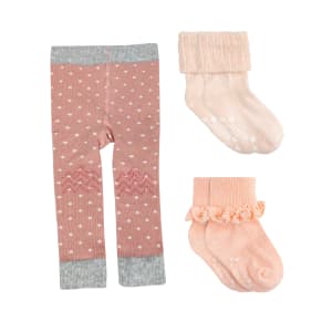 Leggingsit & sukat Super Set - Peachy-Pink