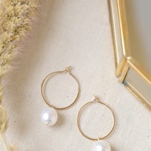 9 ct kultaiset helmivanteet