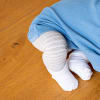 Non-Slip Stay On Baby and Toddler Socks - 3 Pack in Plain Snow White