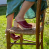 YNDIES CUIR GRAINE CERISE