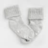 Cosy Stay On Winter Warm Non Slip Baby Socks in Sky Grey