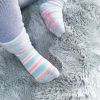 Non-Slip Stay on Baby and Toddler Socks - 5 Pack in Navy, Fairy Tale Pink & White
