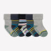 Non-Slip Stay on Baby and Toddler Socks - 5 Pack in Billy, Samuel and Benedict