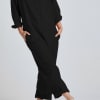 Black Clara Jumpsuit - GOTS Certified Organic Cotton and Linen