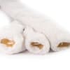 Triple White Faux Fur Hot Water Bottle Set