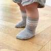 OUTLET - Non-Slip Stay-on Baby & Toddler Organic Quarter Crew Sporty Socks - 7 Pack - Pinks