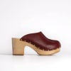 YNDIES CUIR GRAINE CERISE
