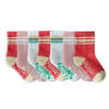 OUTLET - Non-Slip Stay-on Baby & Toddler Organic Quarter Crew Sporty Socks - 7 Pack - Pinks