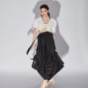 EYOS INFINITY | Wool Palazzo Trousers with Ribbons in Black