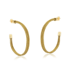 Golden Grass Hoop Earrings