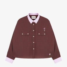 Jules Utility Shirt, Red Check Cotton