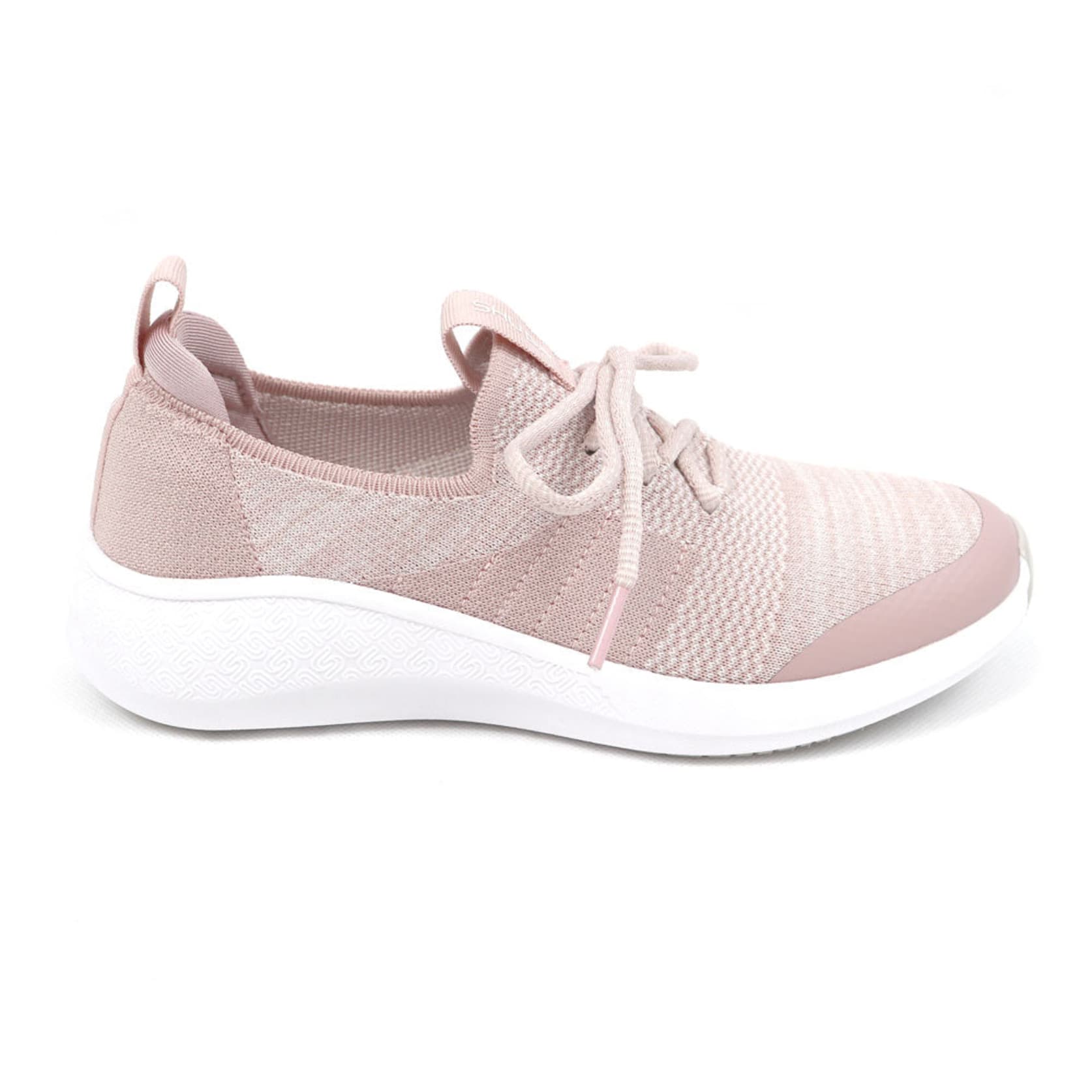 Jessica Lace-up Trainer in Dusty Pink