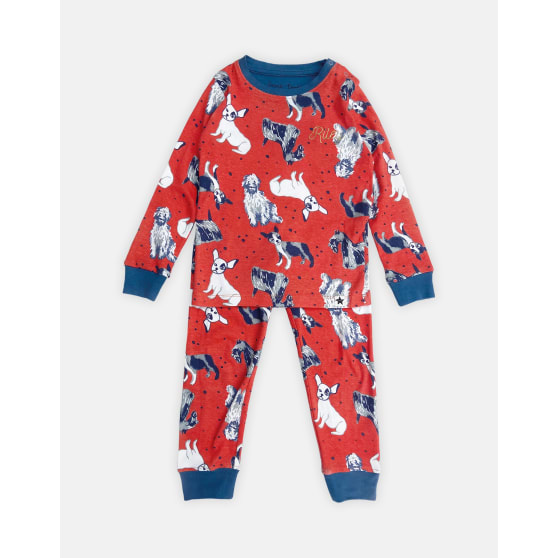 Coral Dog Pyjamas