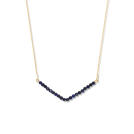 Necklace with lapis lazuli