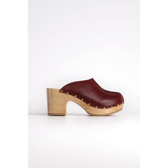 YNDIES CUIR GRAINE CERISE