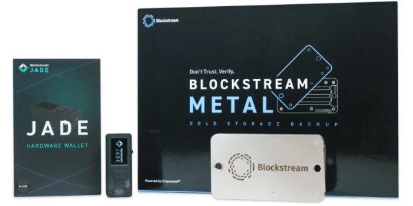 Blockstream Jade & Metal Bundle Discount Code - 10% off Logo