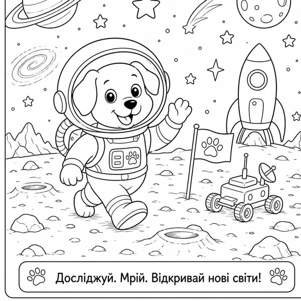 Згенерована розмальовка 1 сторінка