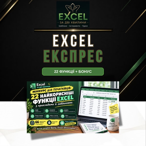 Excel Експрес: 22 функції для щоденної роботи