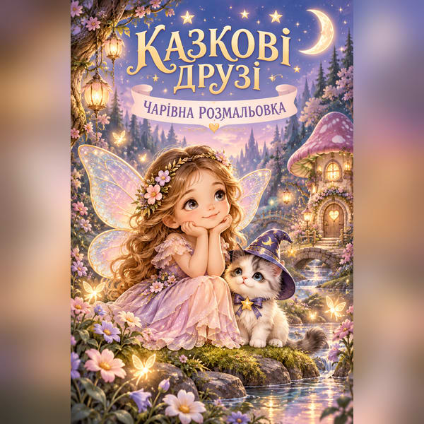 Казкові друзі — чарівна розмальовка.pdf для друку