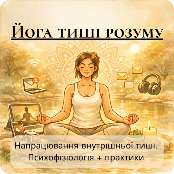 Психофізіологія взаємодії з навколишнім інфопростором;  в додаток 7 практик, 2  міні трекери (розраховано на 7 днів)