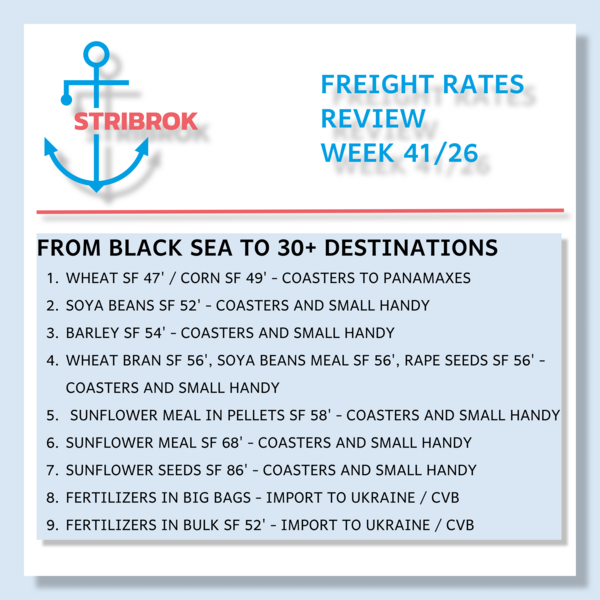 Freight Rates Review Week 41/26