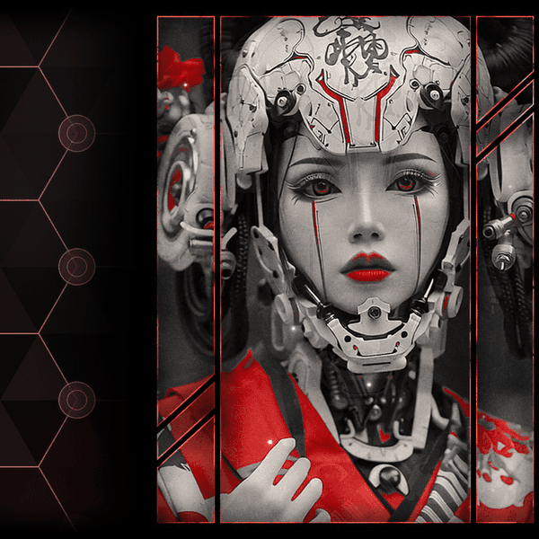 Mech Geisha | Animated Steam Artwork Showcase (2P) + Installer