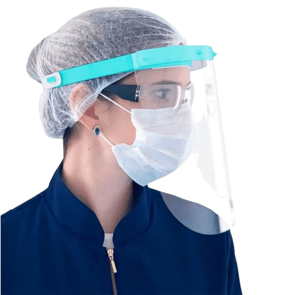 Protetor Facial Visprotek Faceshield Azul - Aditek