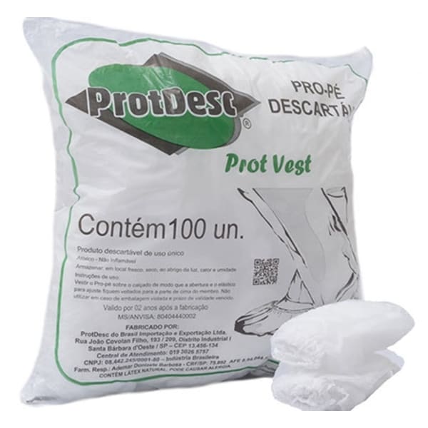 Sapatilha Propé Descartável Branco 20g/m2 - Protdesc