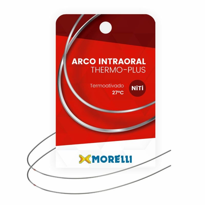 Arco Intraoral Thermo Plus Médio Niti Retangular (.019X.025) 0,48X0,63Mm Ref: 50.72.227 - Morelli