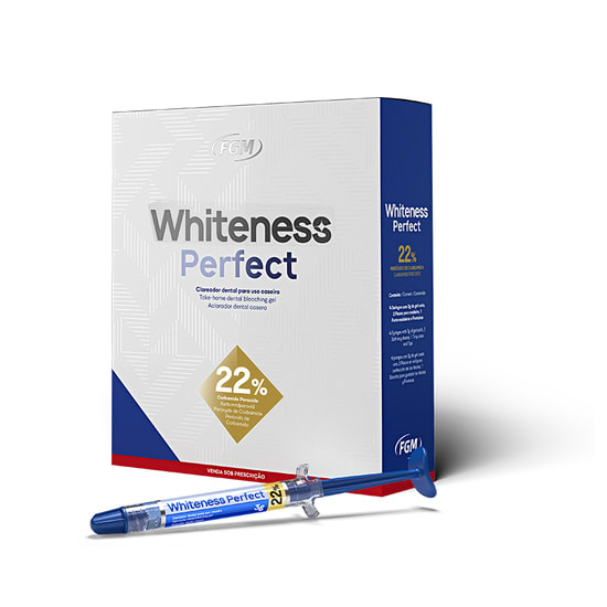 Kit Clareador Whiteness Perfect 22% c/ 4 seringas - FGM