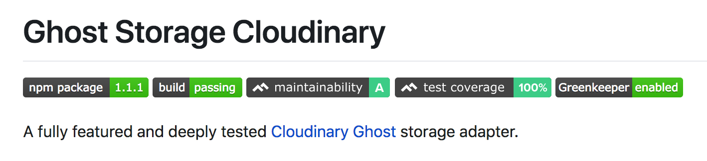 Ghost: How I moved my images to Cloudinary