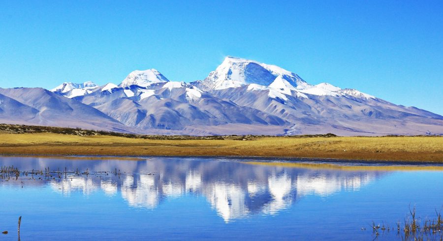Bergpanorama in Tibet