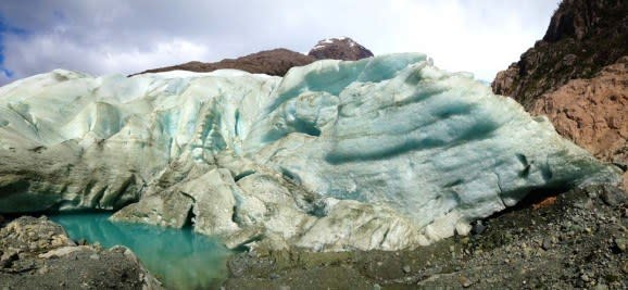 Gletscher in Fjordlandschaften in Chile
