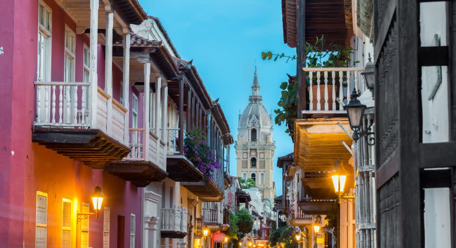 Street view of Cartagena, Colombia